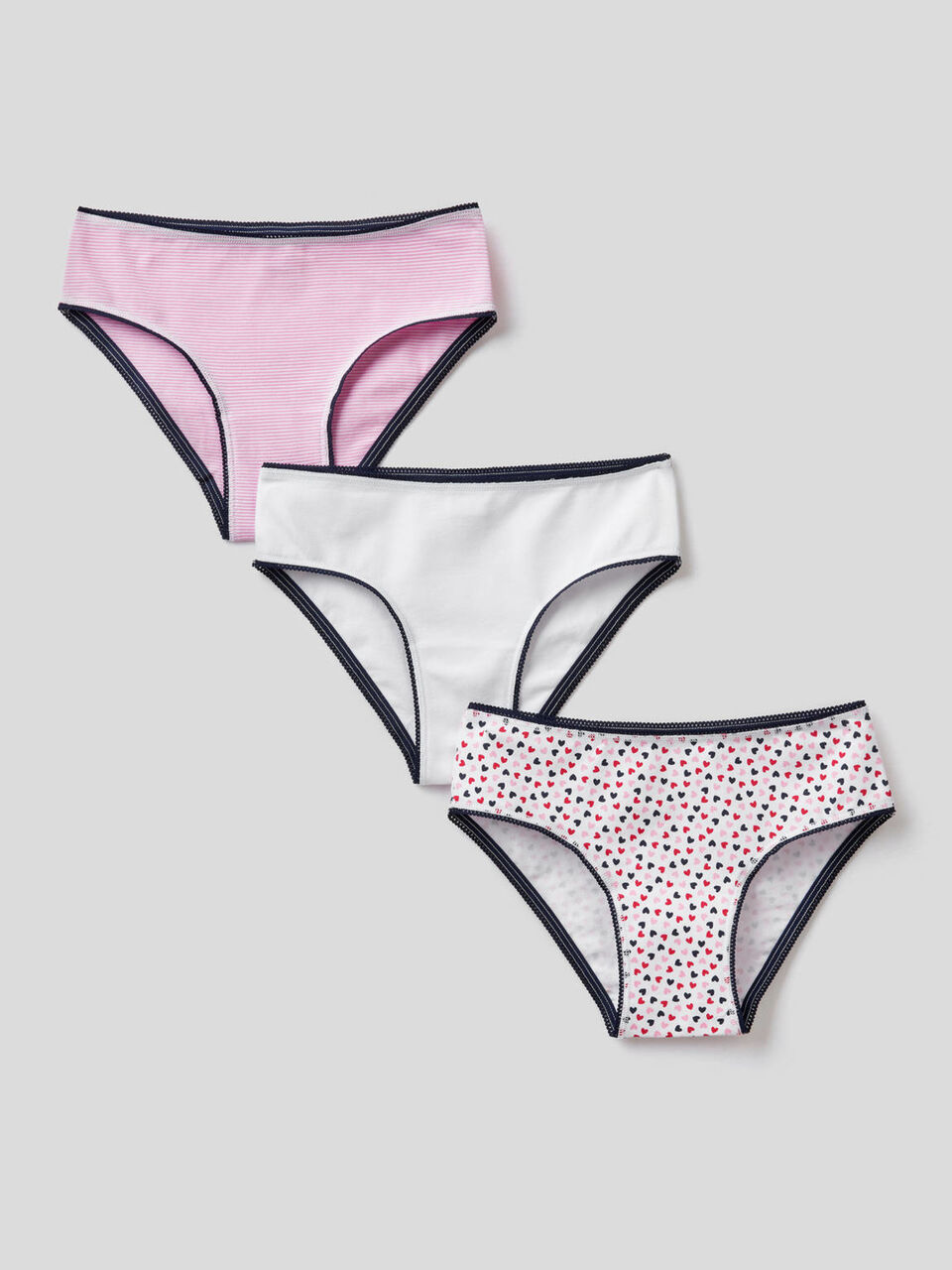 Three underwear in stretch cotton image number 1