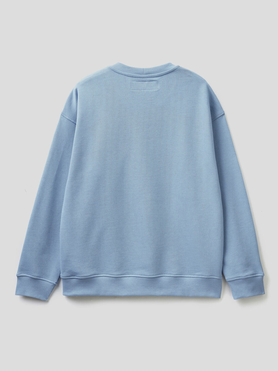 Crew neck sweatshirt with logo print image number 2