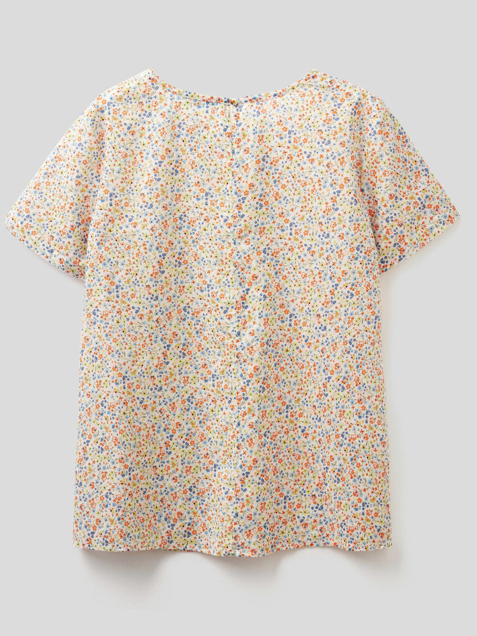 Patterned blouse in pure cotton image number 2