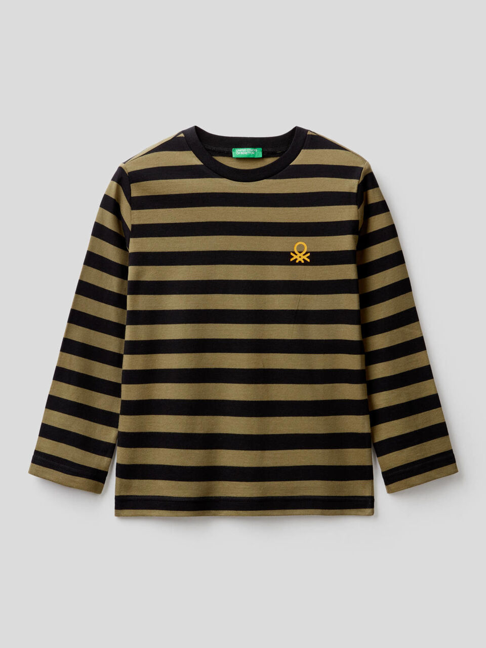 Striped t-shirt in 100% cotton image number 1