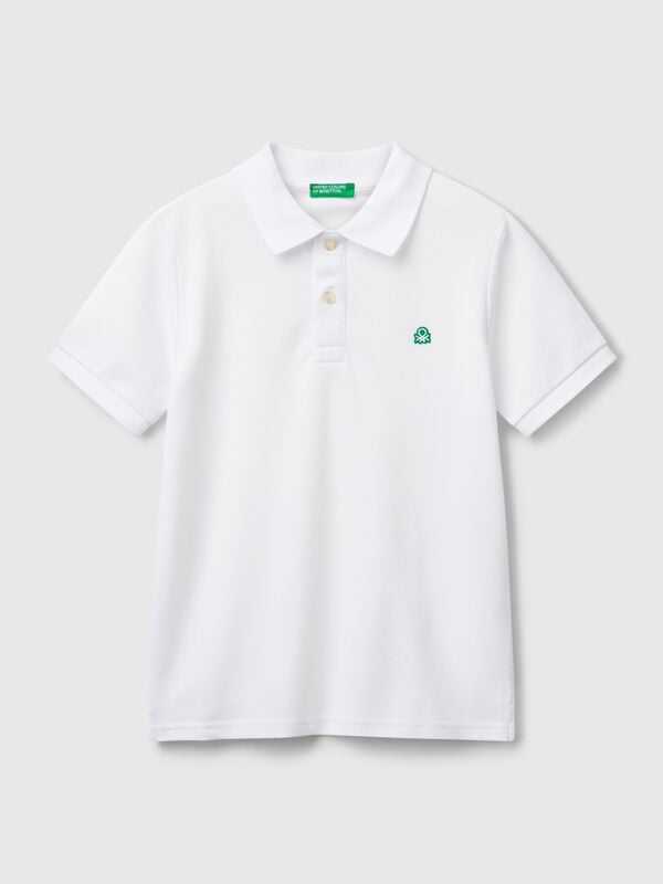 Slim fit polo in pure cotton Junior Boy