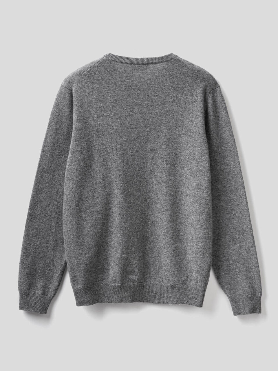 Crew neck sweater in pure virgin wool image number null