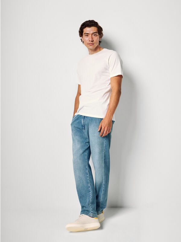 Long fiber cotton t-shirt Men