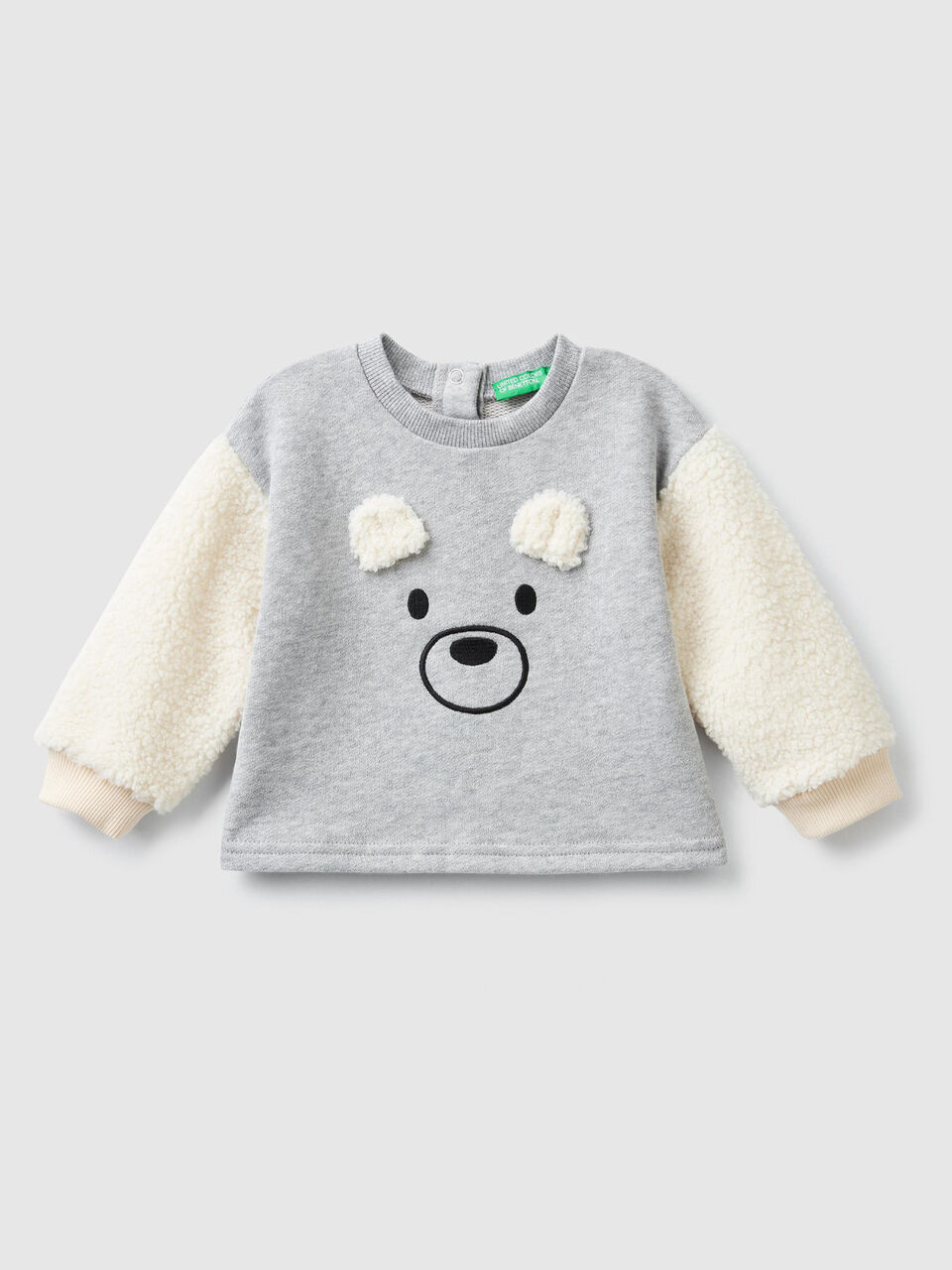 Sweatshirt with fleece sleeves image number 1