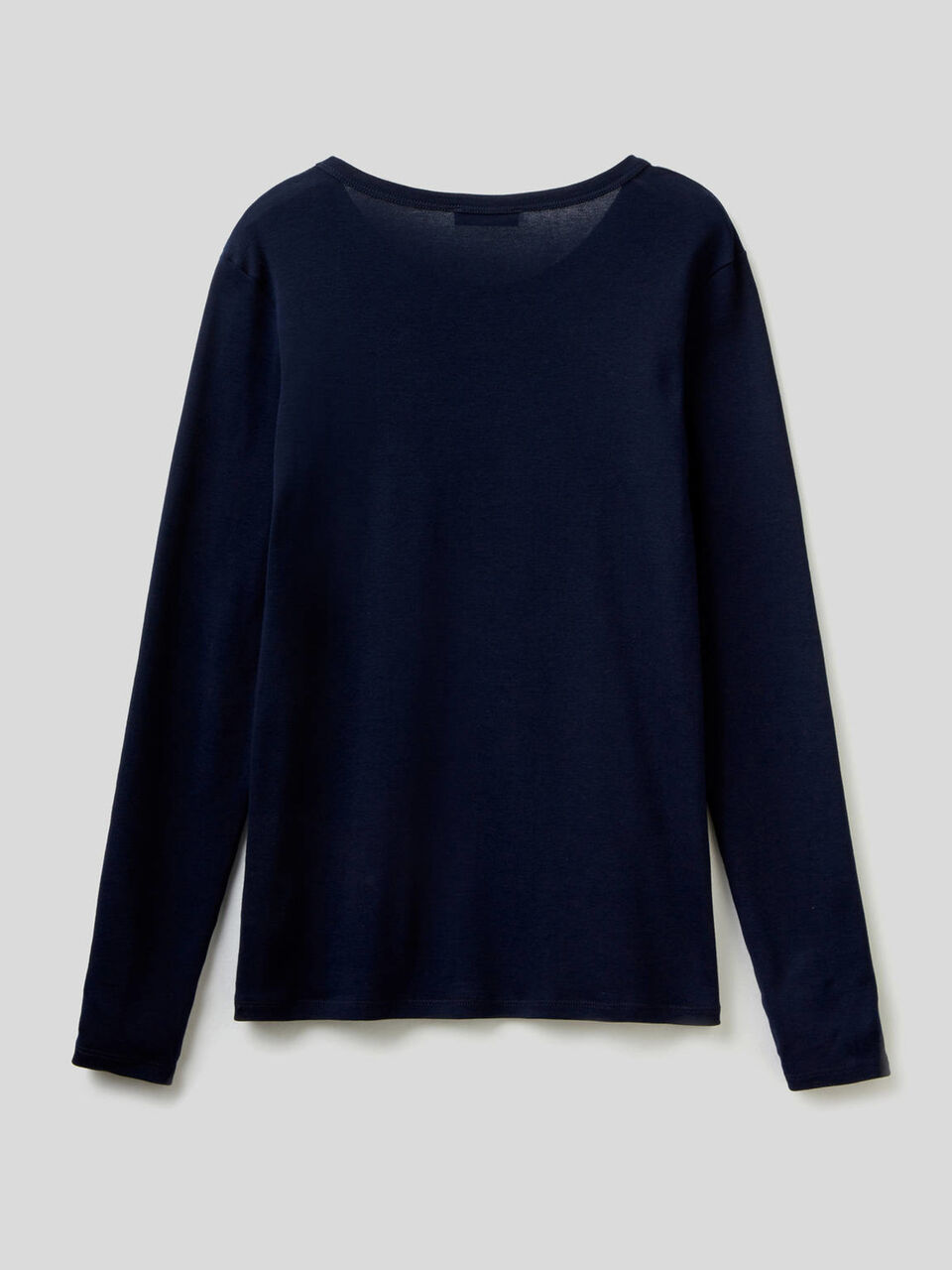 Long sleeve pure cotton t-shirt image number 2