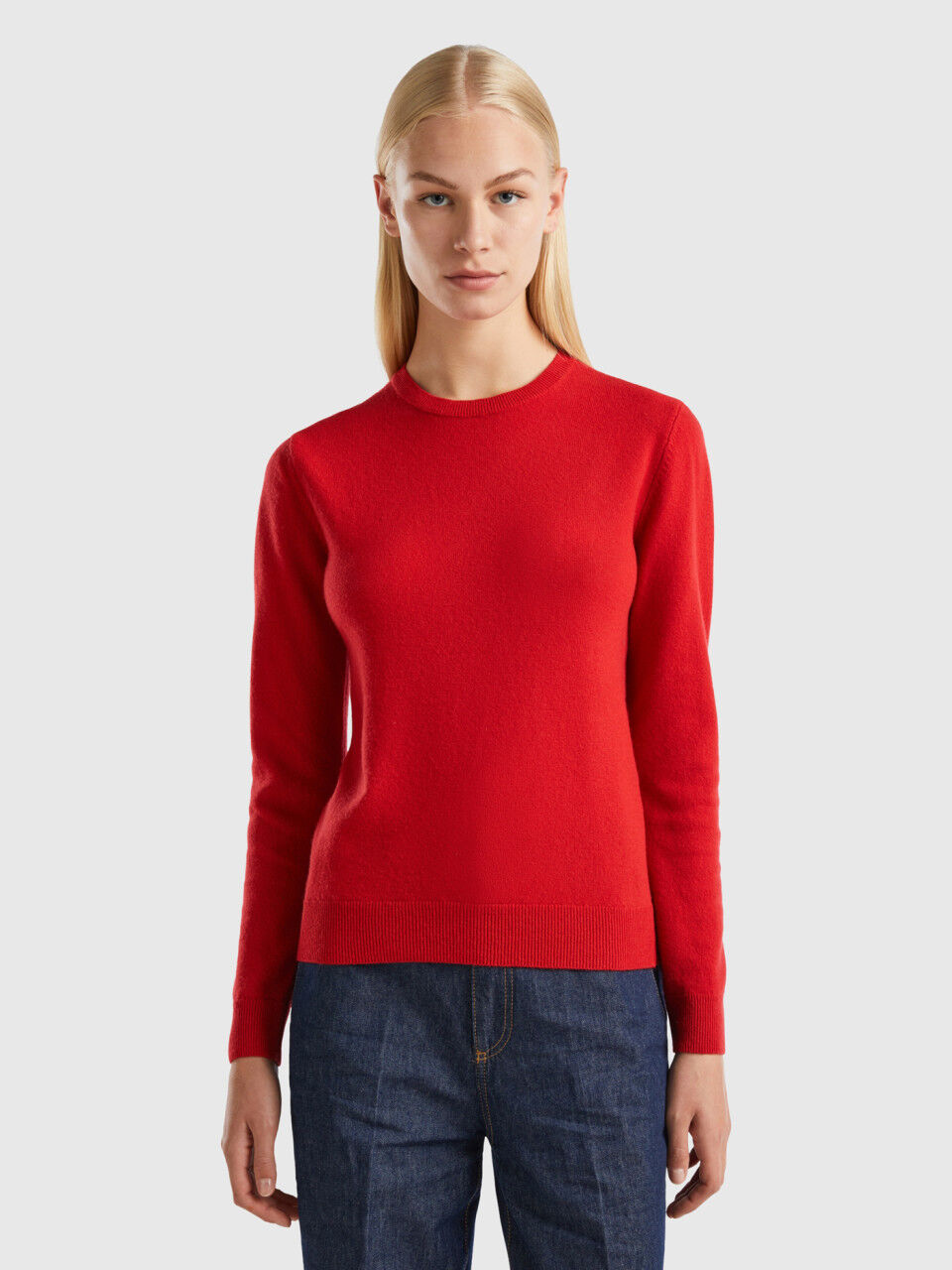 Benetton merino top wool sweater