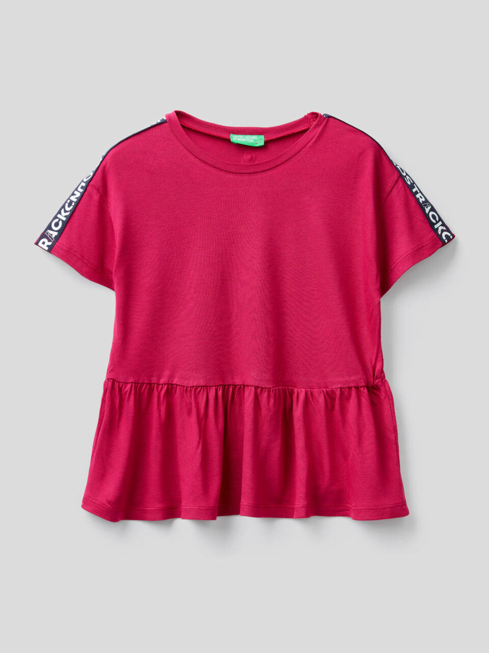 Wide t-shirt with frill image number 1