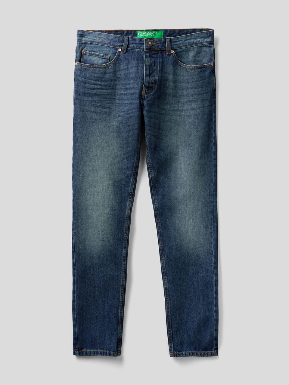Straight leg 100% cotton jeans image number 1