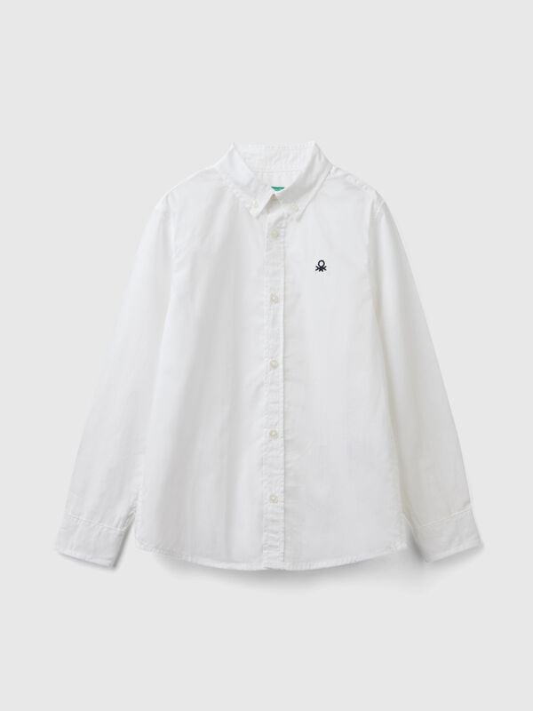Button-down white shirt Junior Boy