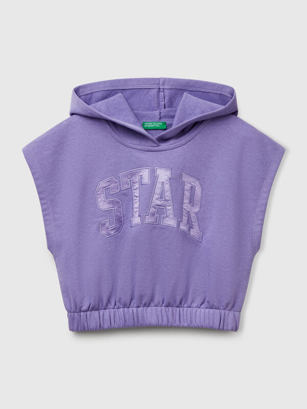 Sleeveless hoodie Junior Girl