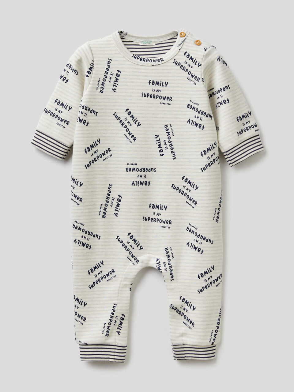 Onesie in stretch organic cotton image number 1