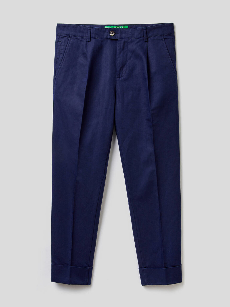 Trousers in linen blend image number 1