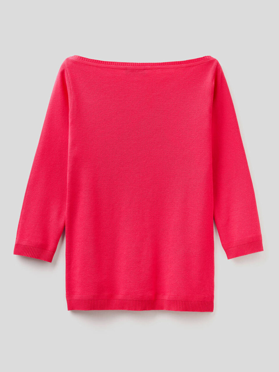 100% cotton boat neck sweater image number 2