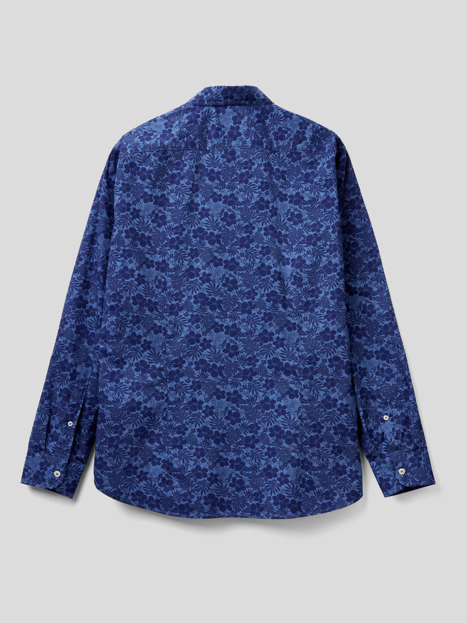 Patterned print slim fit shirt image number 2