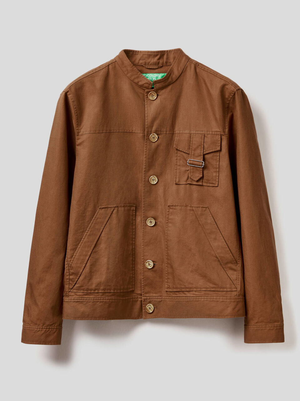 Jacket in linen blend image number 1