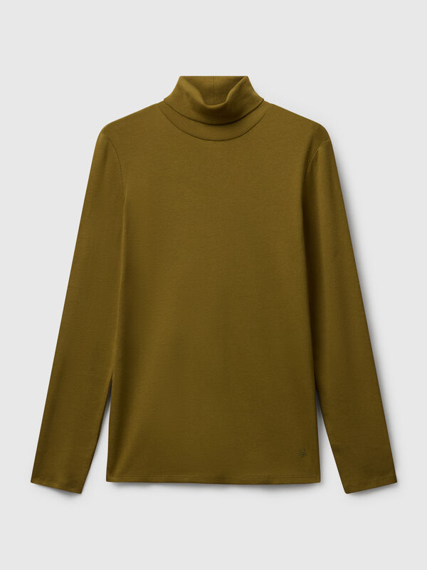 Long sleeve t-shirt with high neck Women