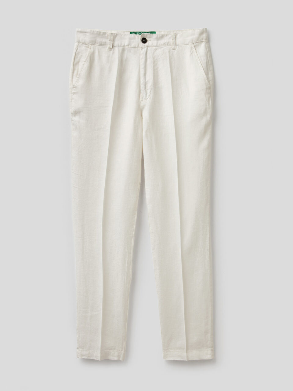 Chinos in pure linen image number 1