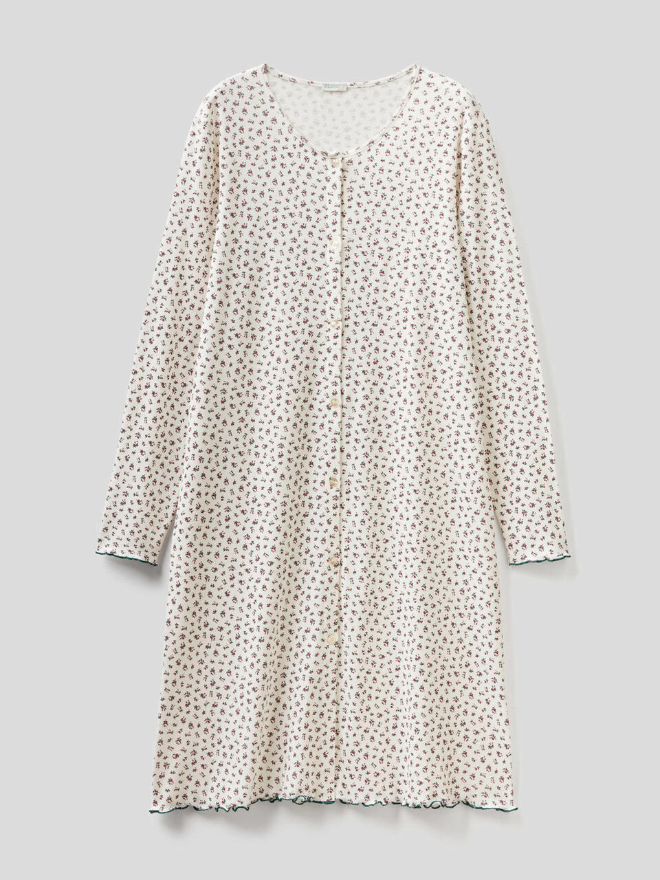Patterned nightshirt in 100% cotton image number 1
