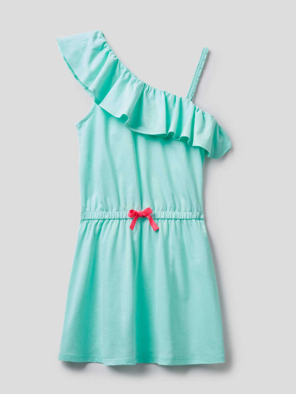 One-shoulder dress with frill image number null