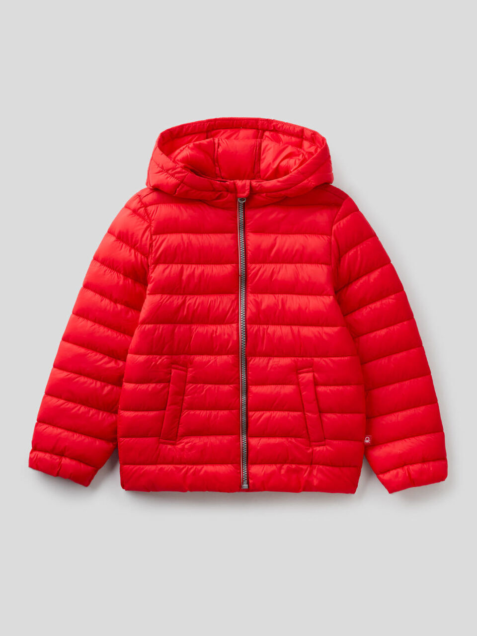 Jacket with hood in technical fabric image number null