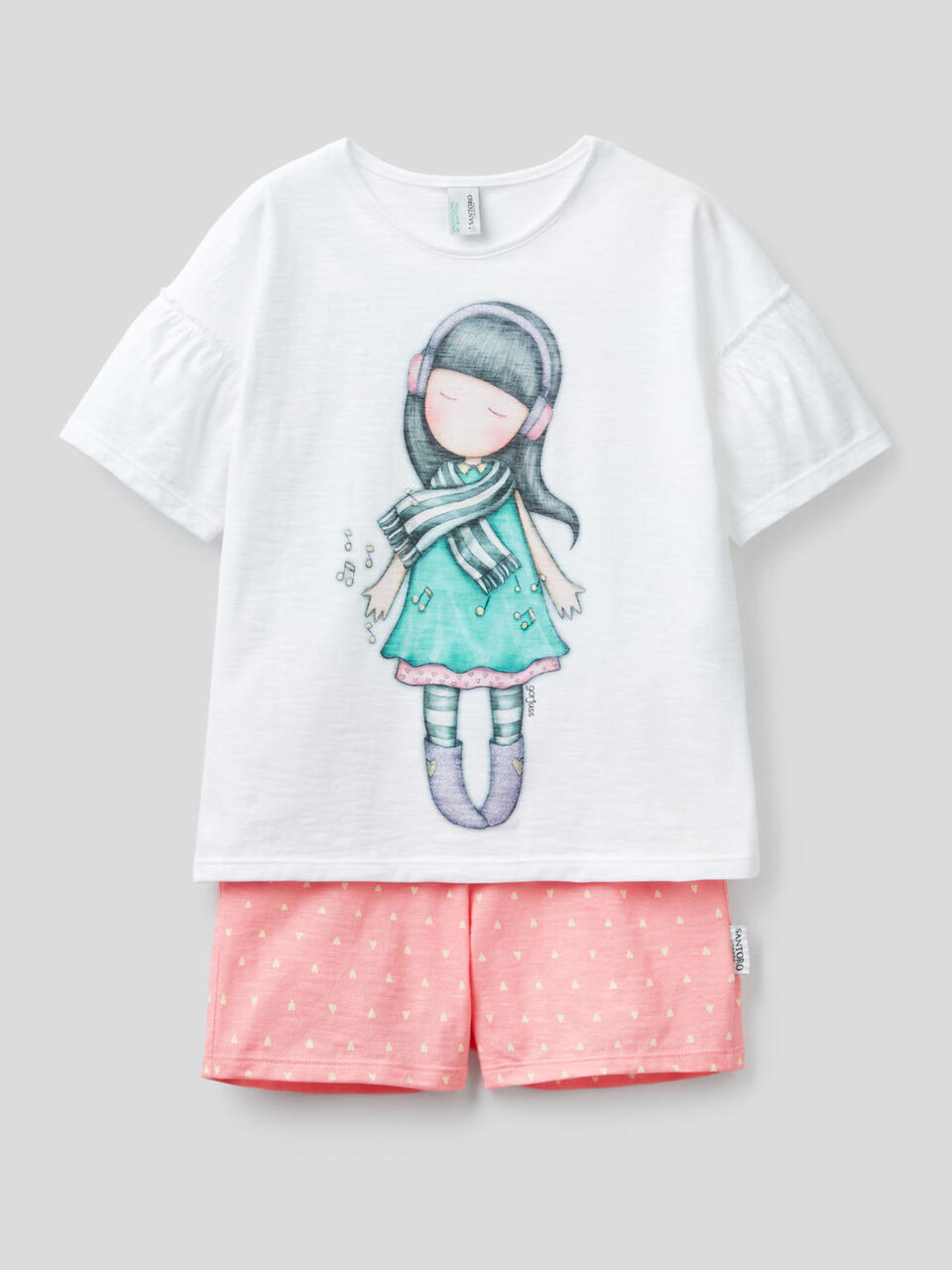 Short pyjamas with Gorjuss print image number 1