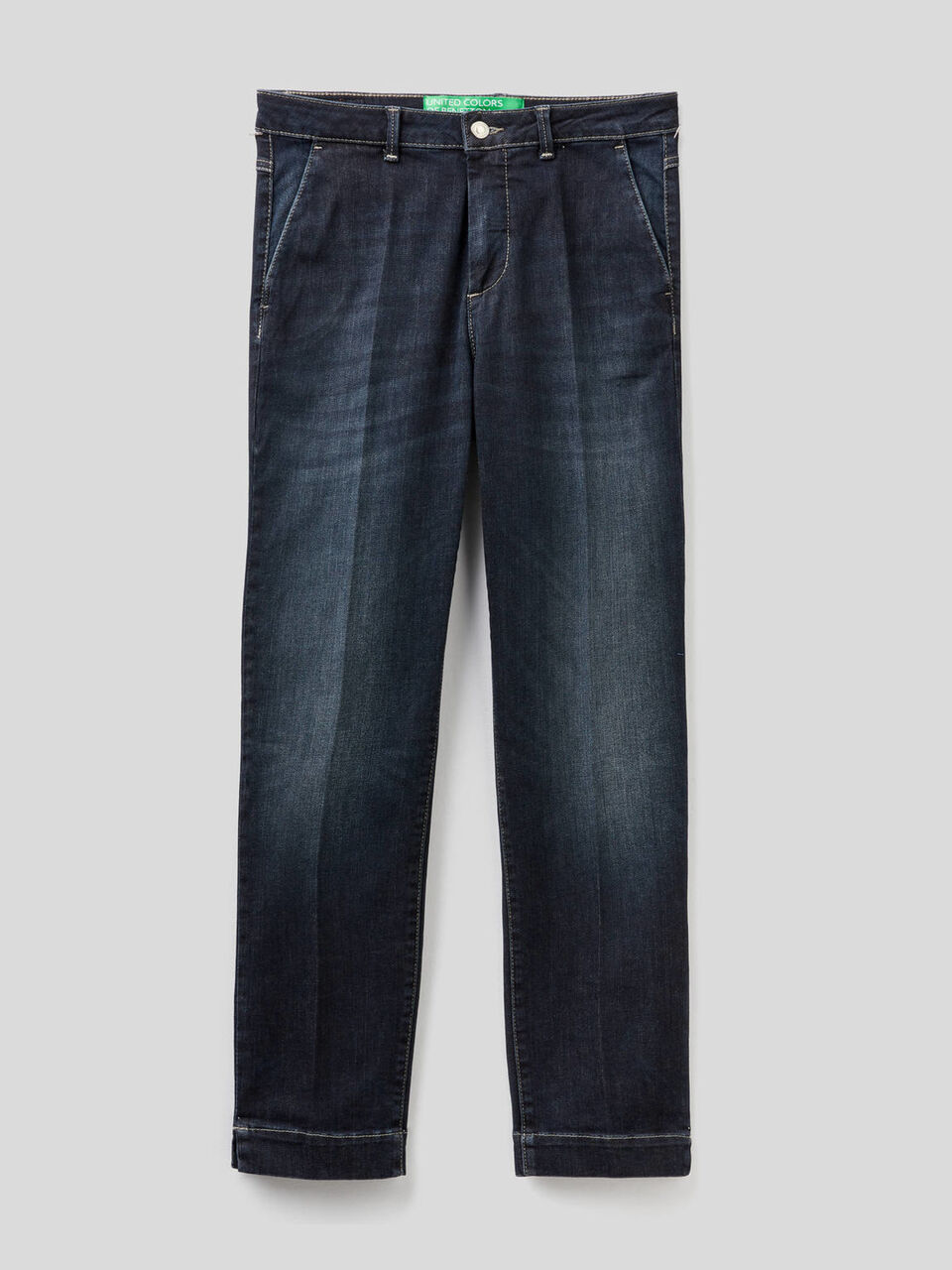 Slim fit denim chinos image number null
