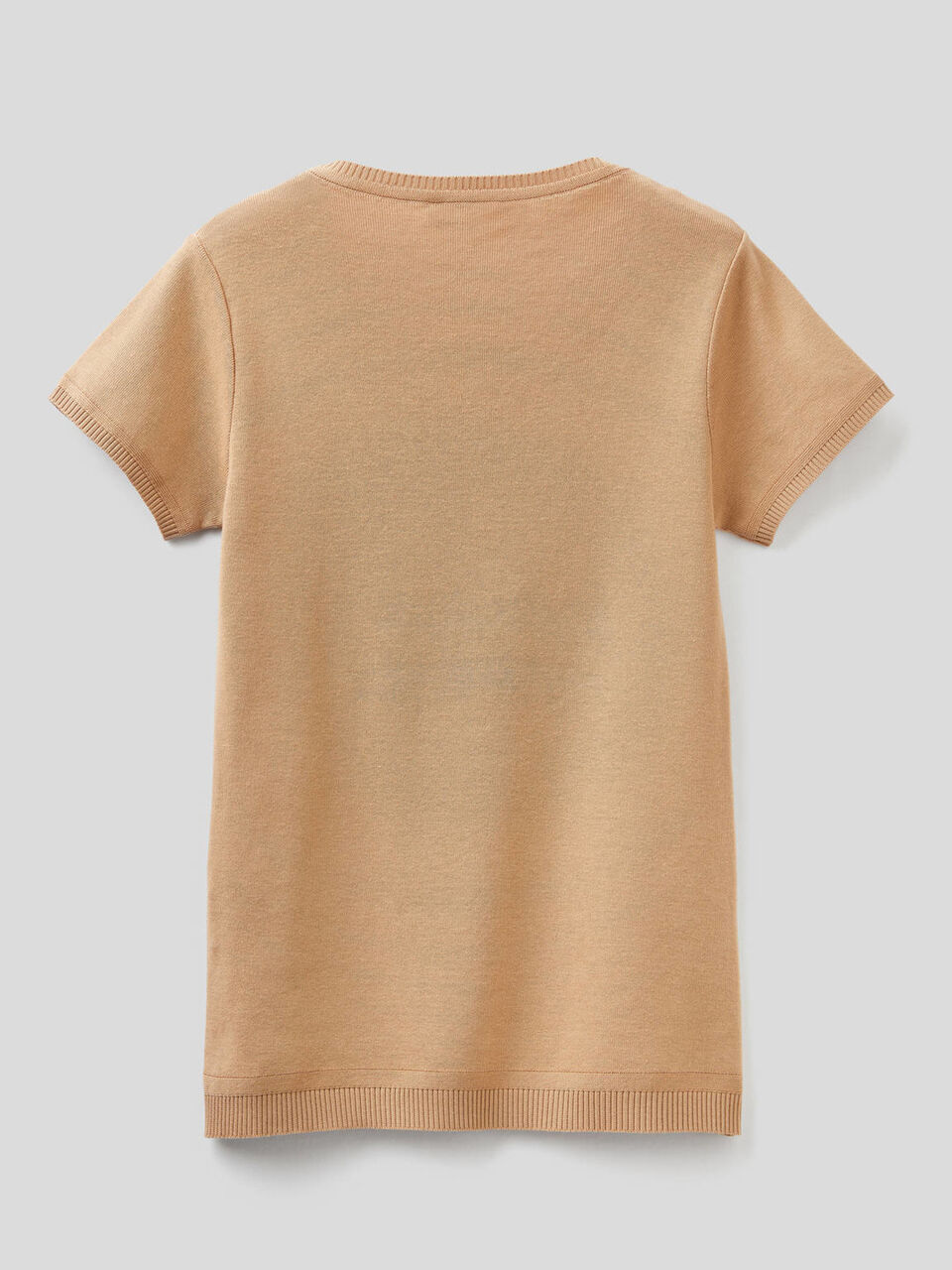 Short sleeve sweater in 100% cotton image number 2