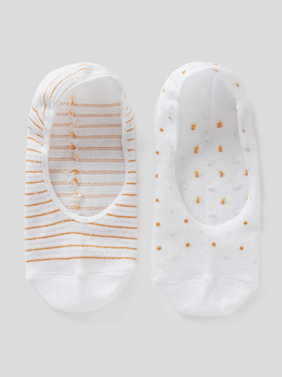 Two pairs of ankle socks with lurex image number 1