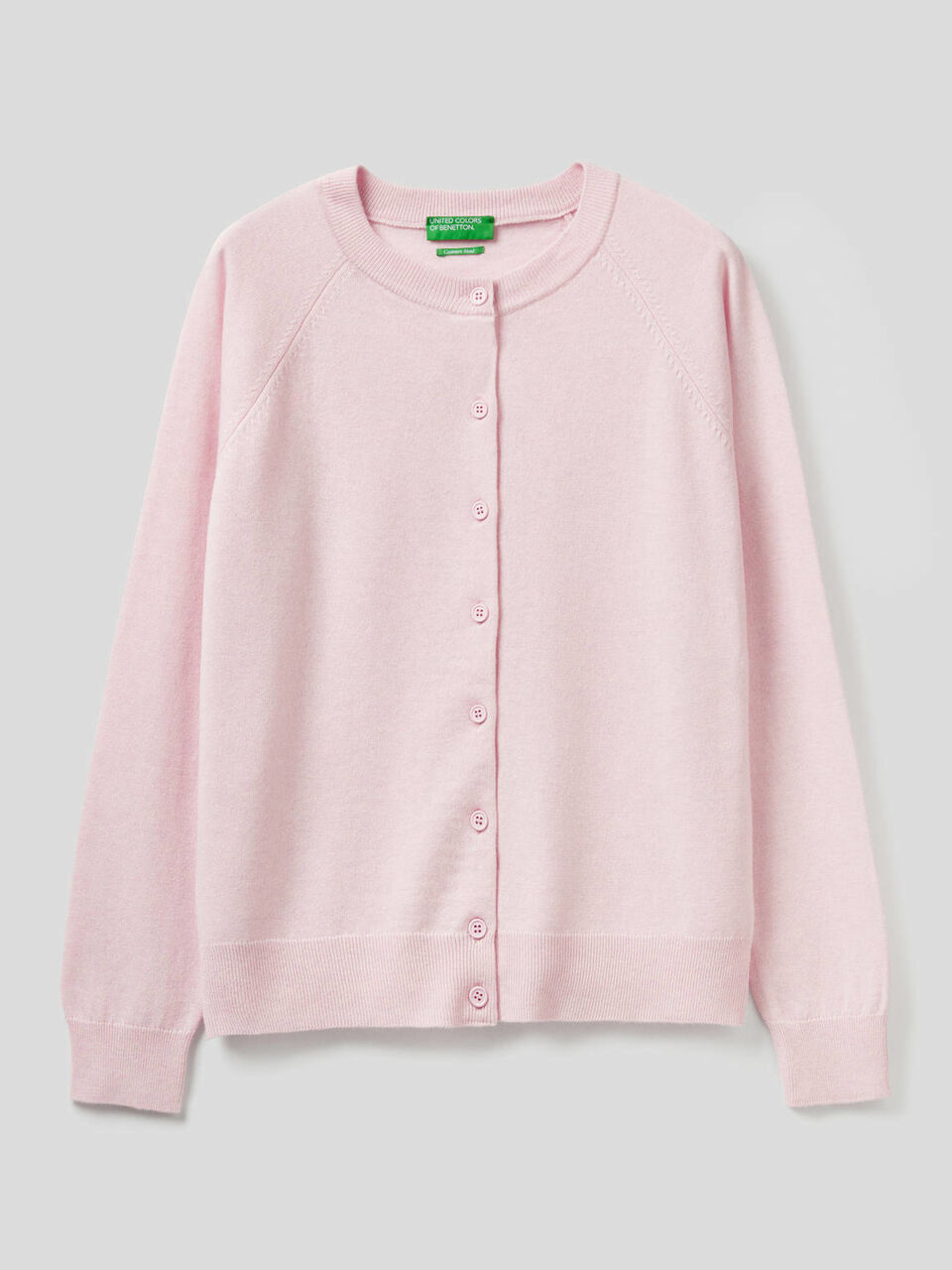 Crew neck in cashmere and wool blend image number 1