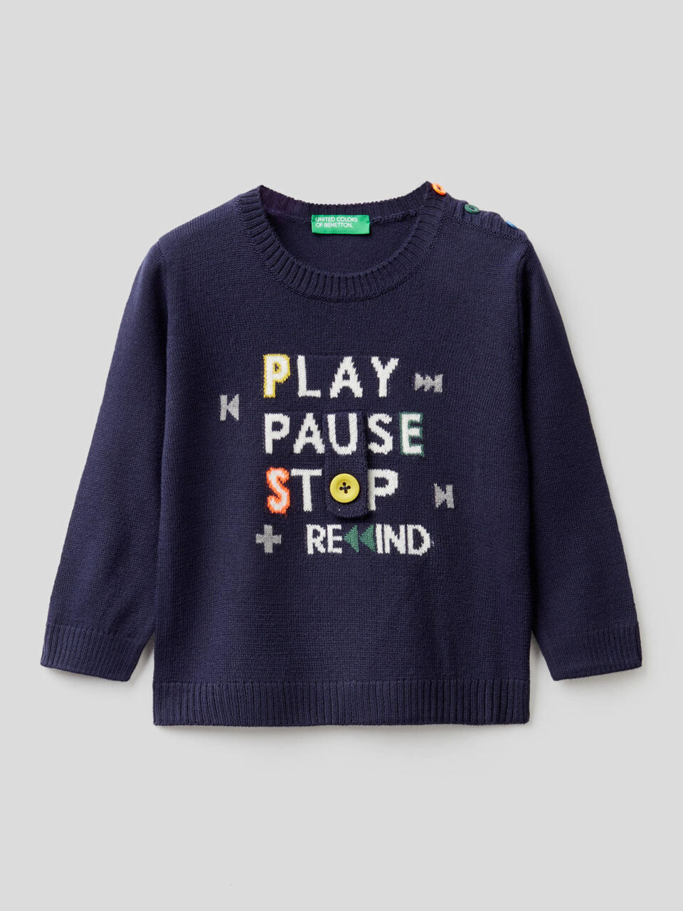 Sweater with inlay image number 1