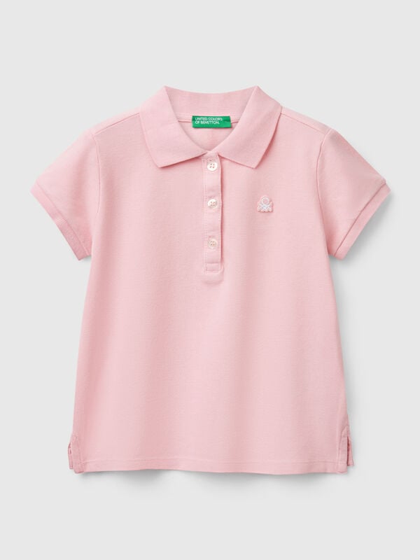 Short sleeve polo in cotton Junior Girl