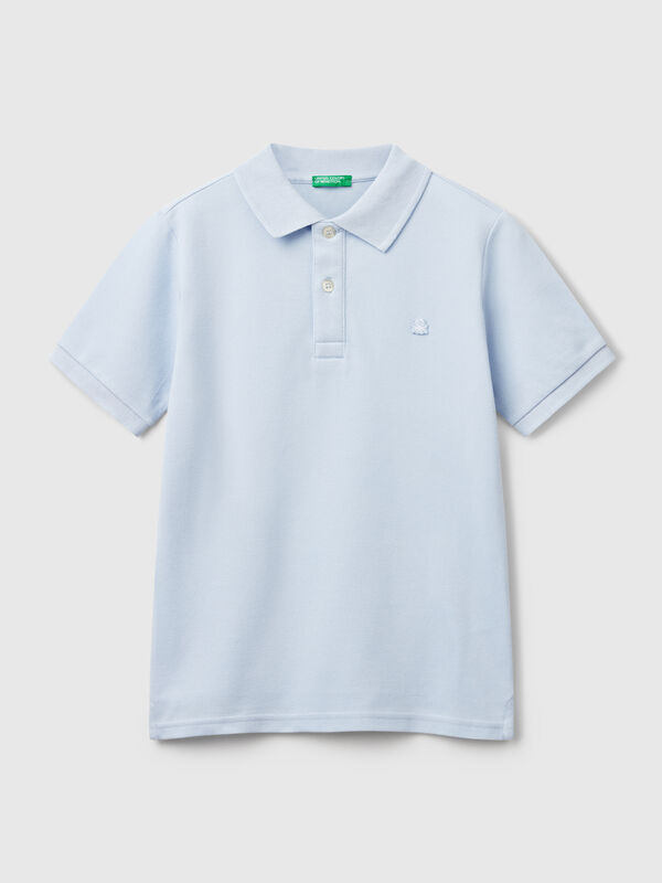 Slim fit polo in pure cotton Junior Boy