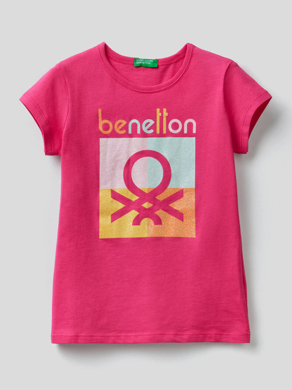 Pure cotton t-shirt with print image number 1