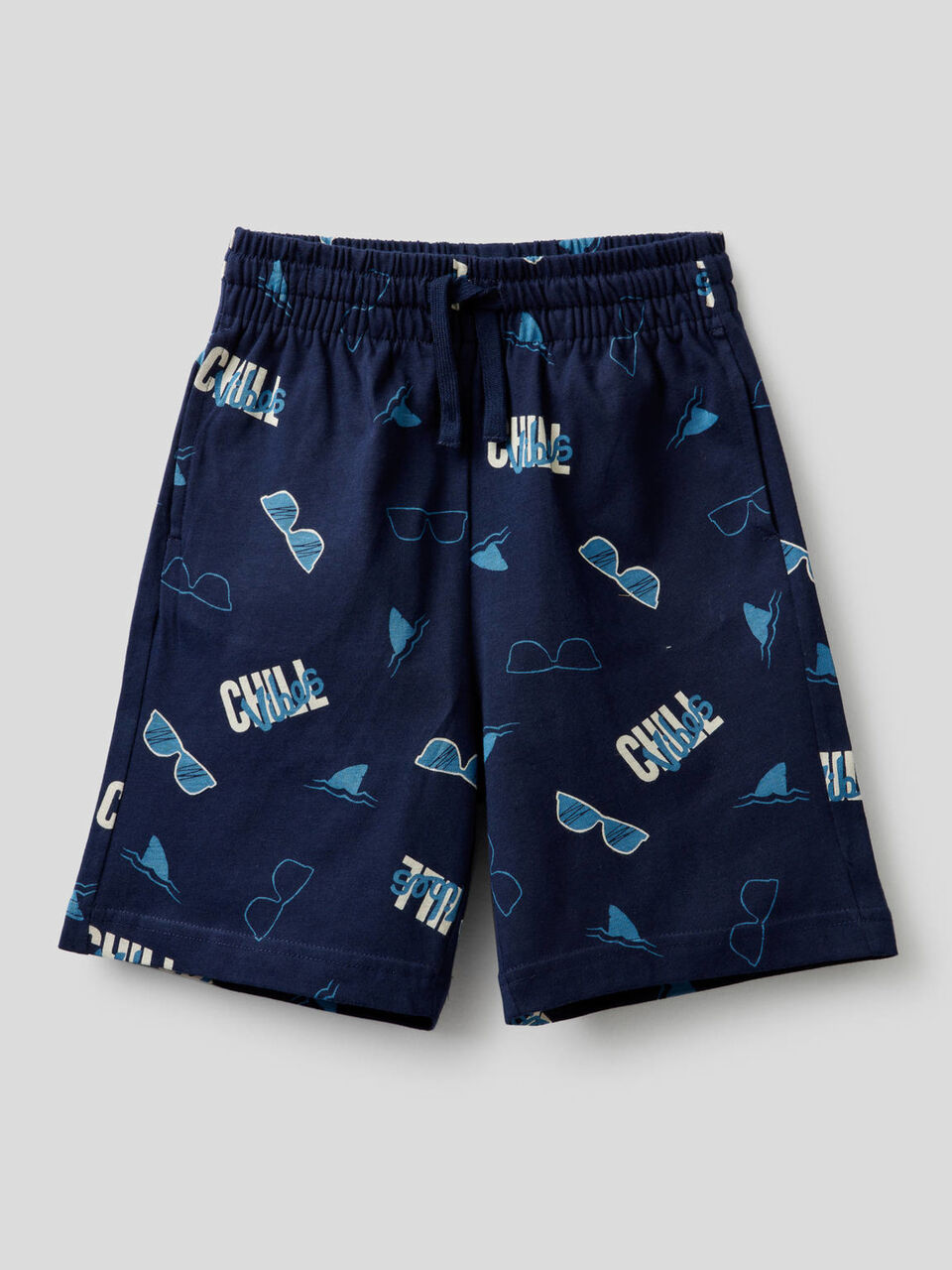 Printed 100% cotton bermudas image number 1