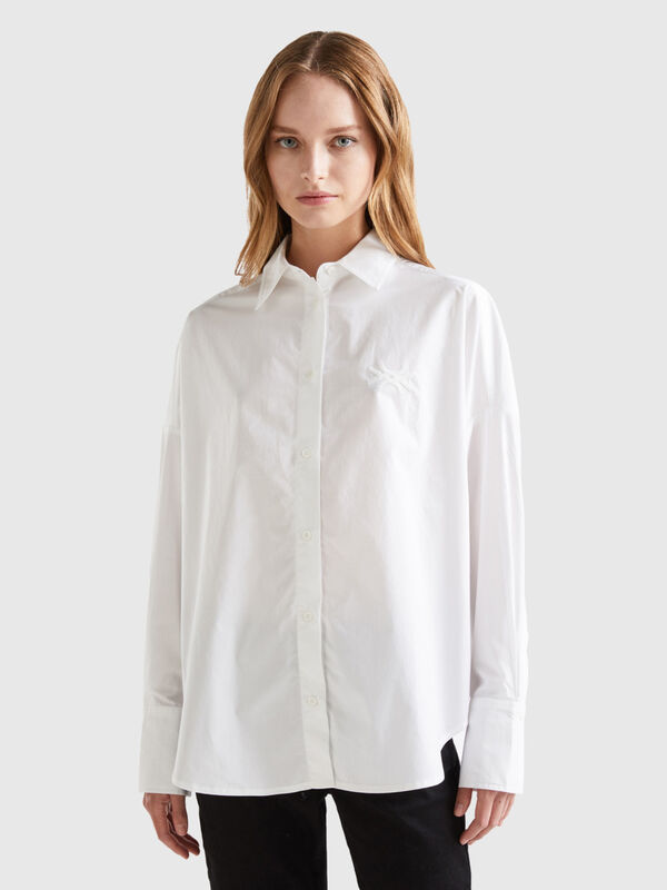 Oversized 100% cotton shirt Women