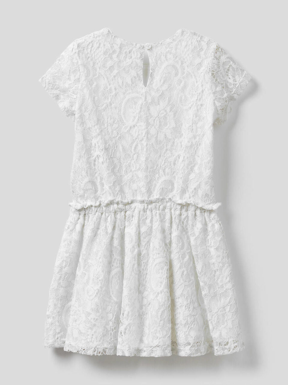 Lace short sleeve dress image number 2