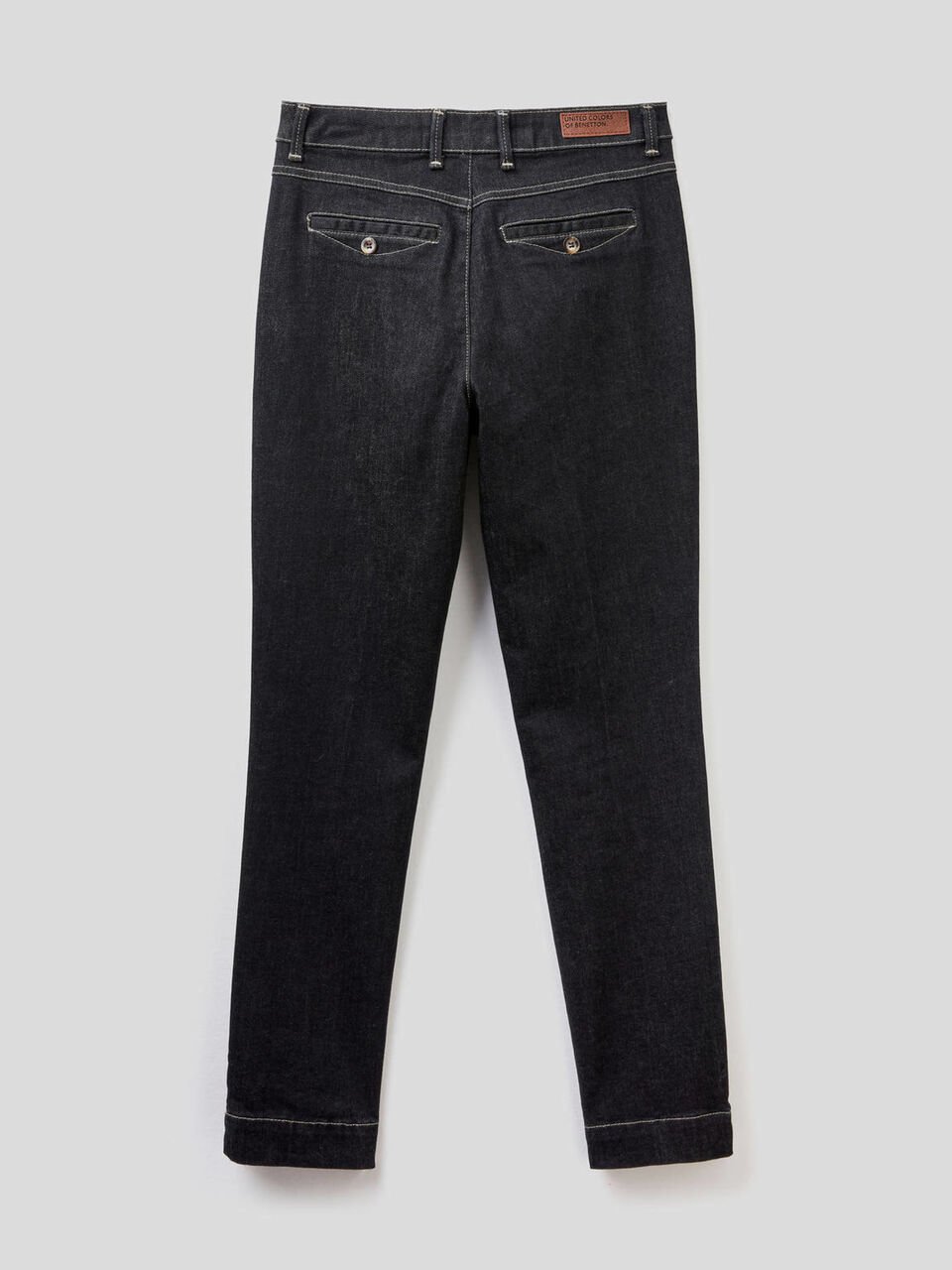 Slim fit denim chinos image number null