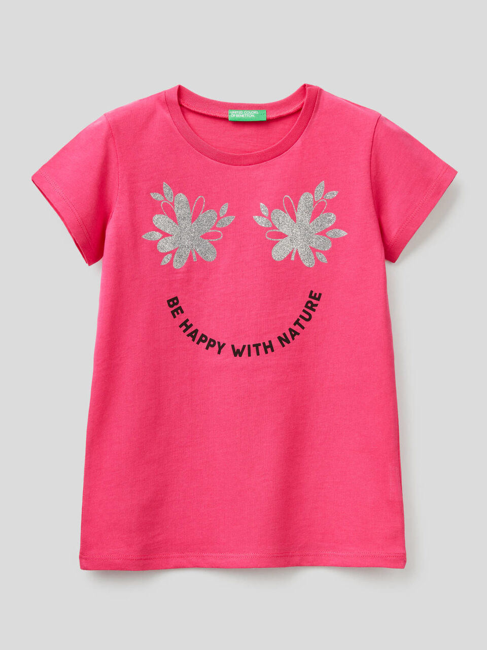 T-shirt with glittery print image number 1