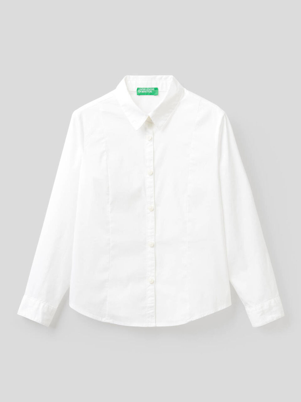 Shirt in stretch cotton blend image number 1