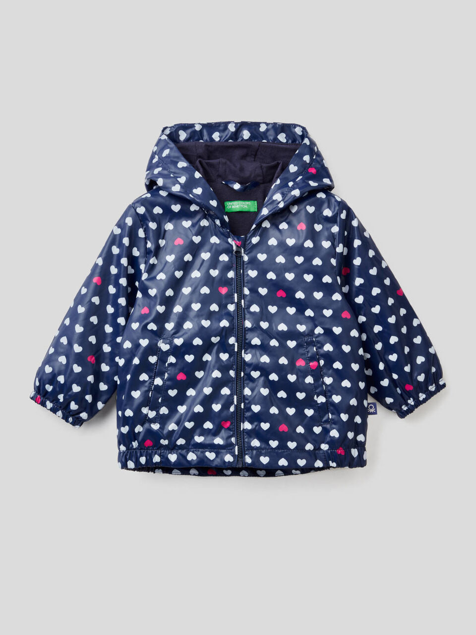 Printed jacket with hood image number 1