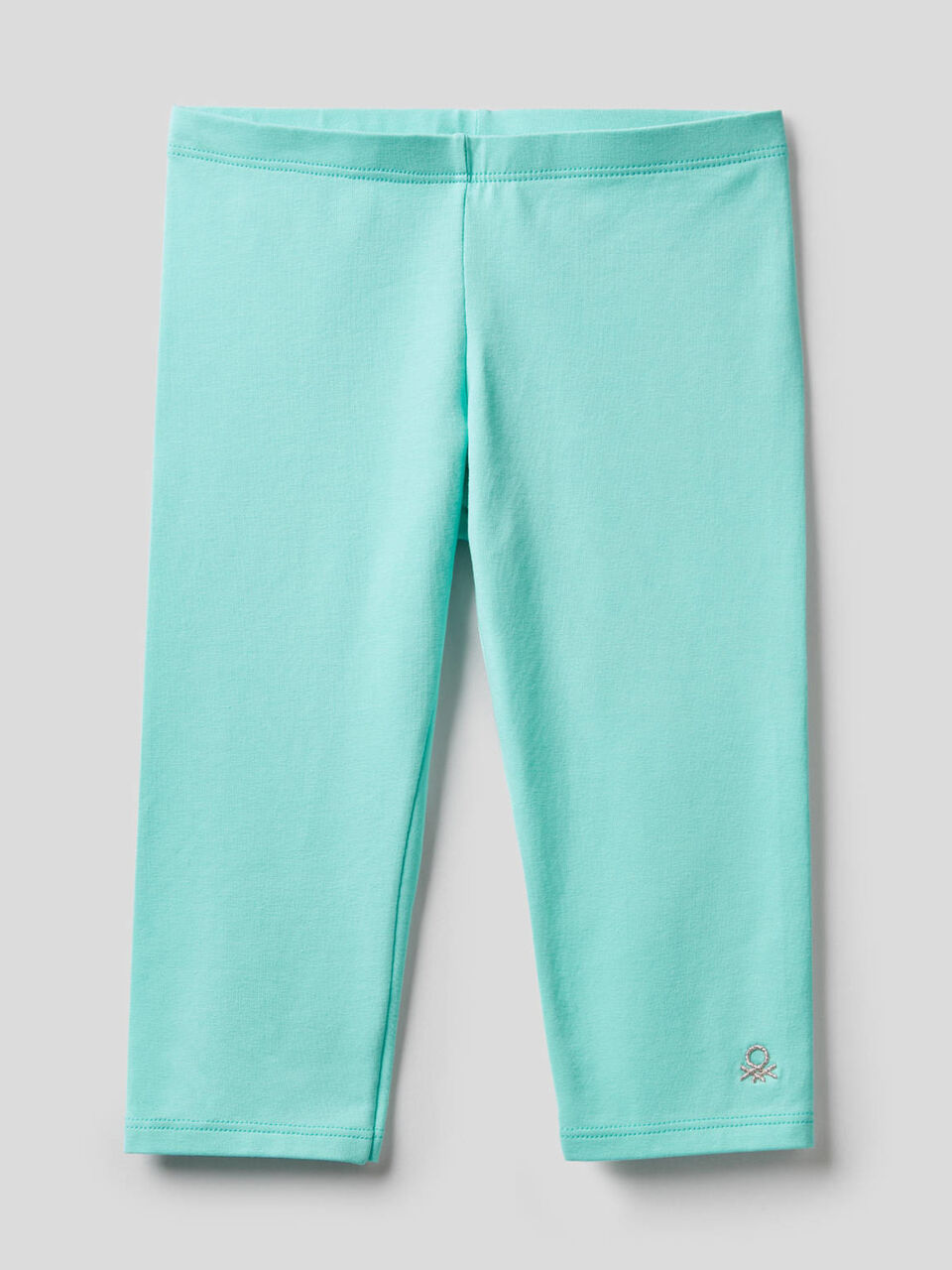 3/4 leggings in stretch cotton image number 1