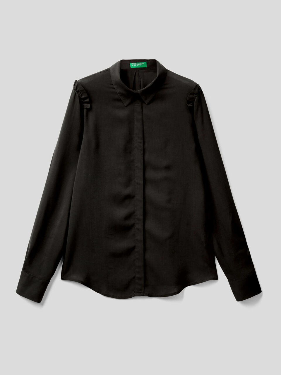 Flowy shirt with rouches image number 1