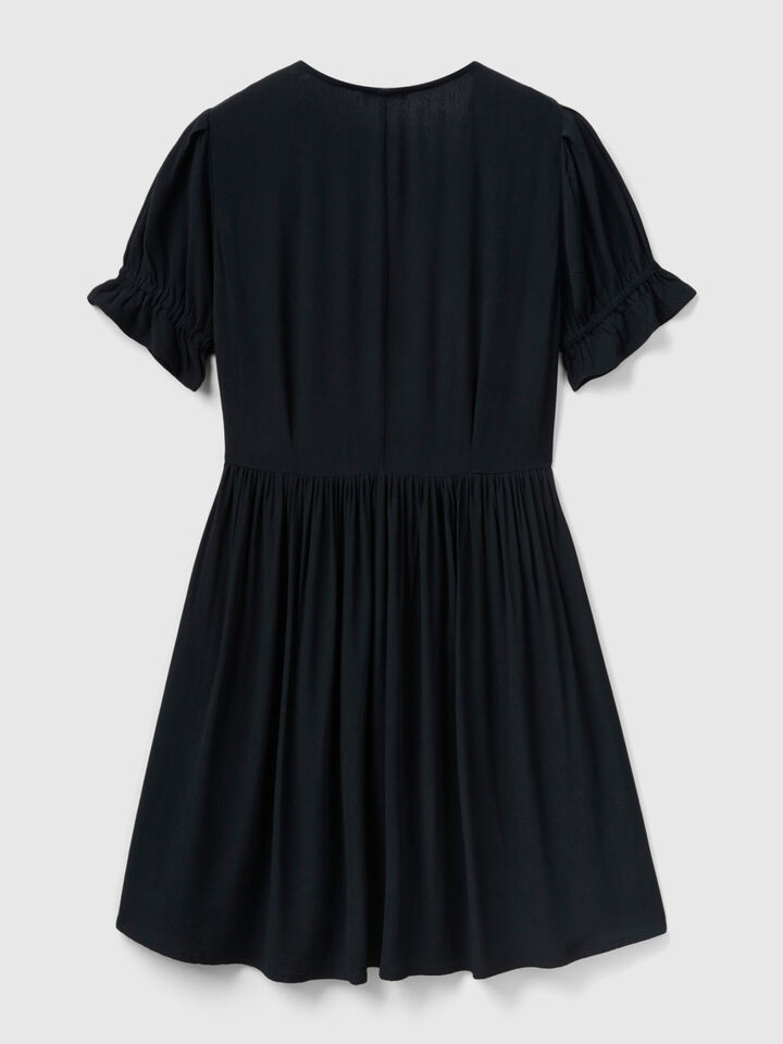 Short dress in flowy viscose image number 2
