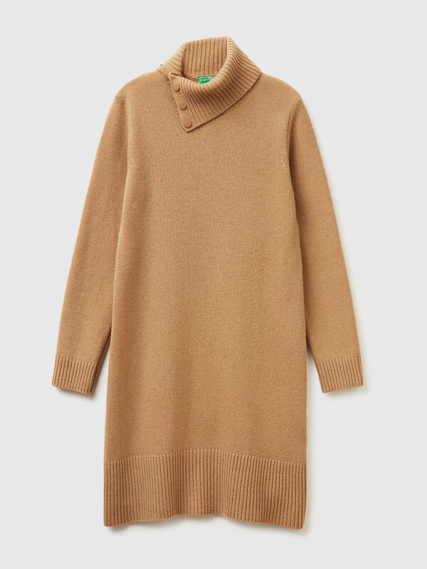 Midi dress in wool blend Women