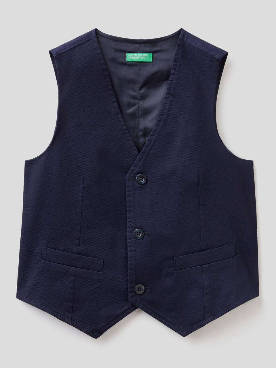 Lined vest with buttons image number 1