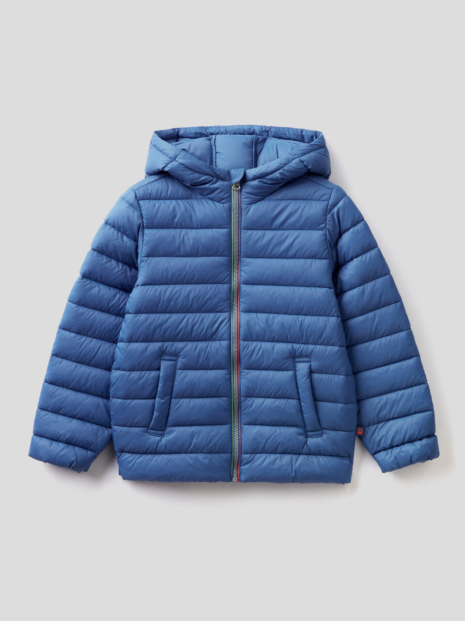 Jacket with hood in technical fabric image number 1