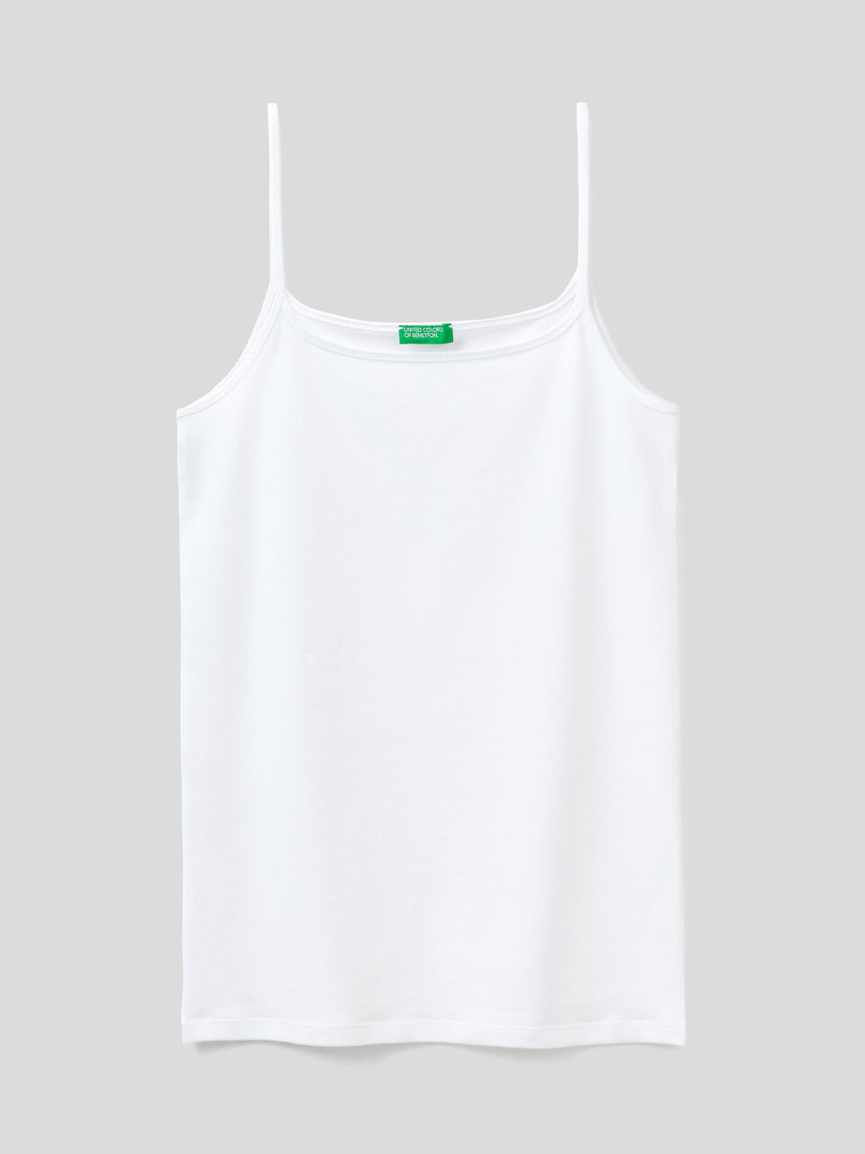 Tank top in organic stretch cotton image number 1