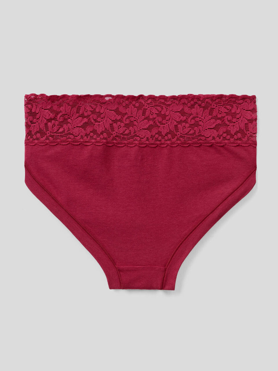 Underwear with lace in super stretch organic cotton image number 2