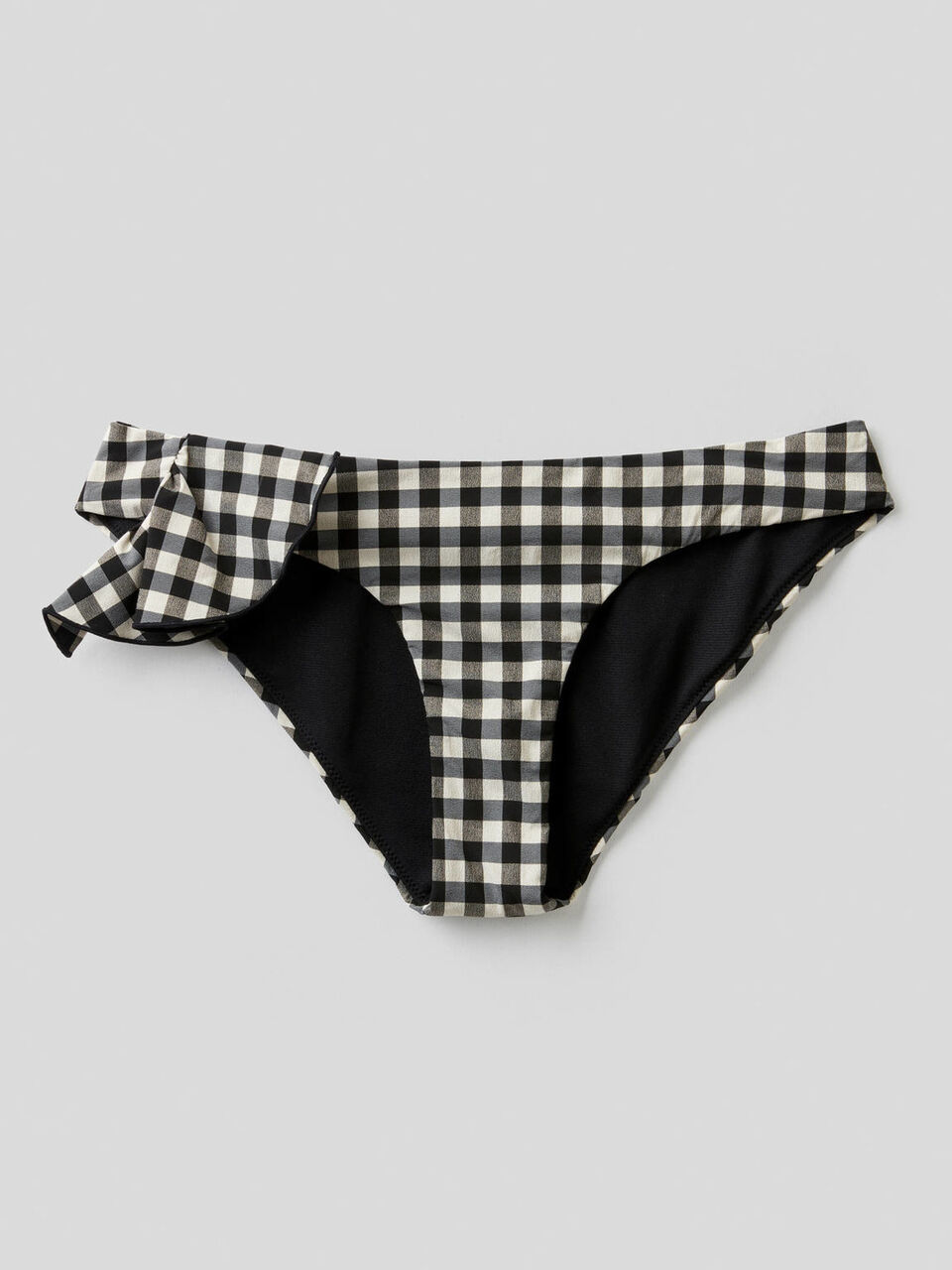Vichy swim bottoms with frill image number 1