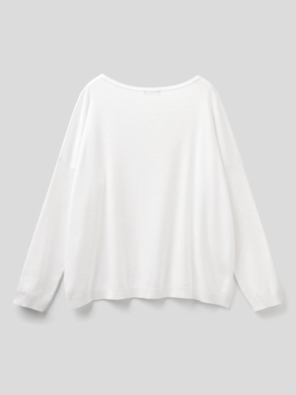 Cotton sweater with round neck image number 2